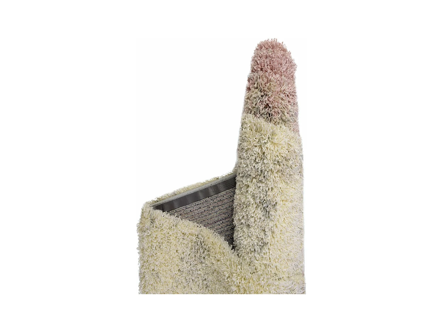 Hoogpolig tapijt 240x240 Beige - Roze Lachen Haze