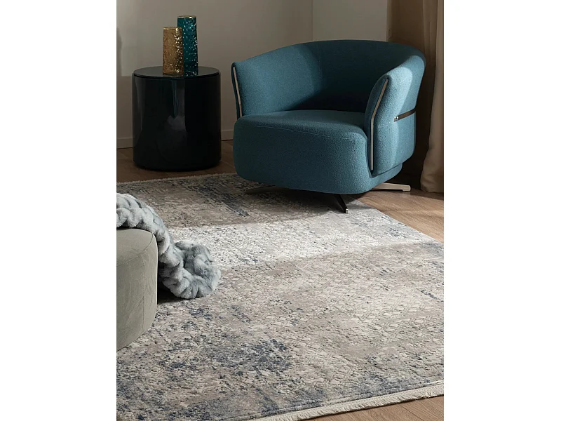 Tapis 125x185 Bleu Davos Magic