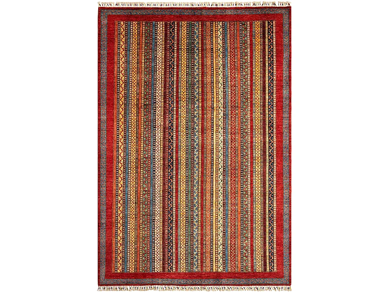 Tapis de laine 203x290 rouge Torkman