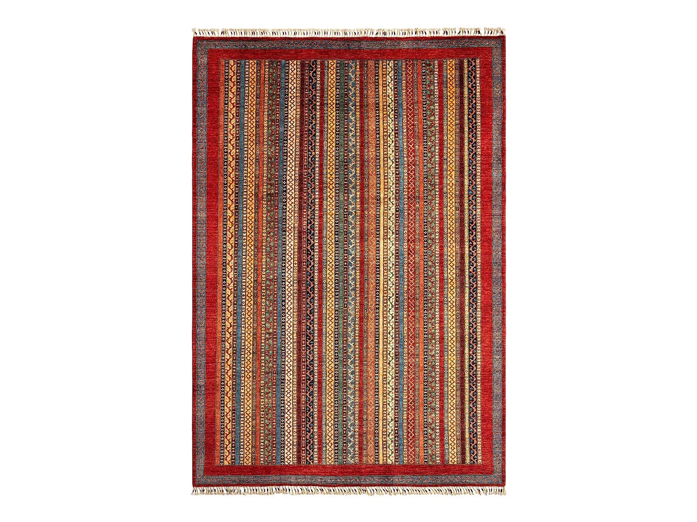Tapis de laine 203x290 rouge Torkman