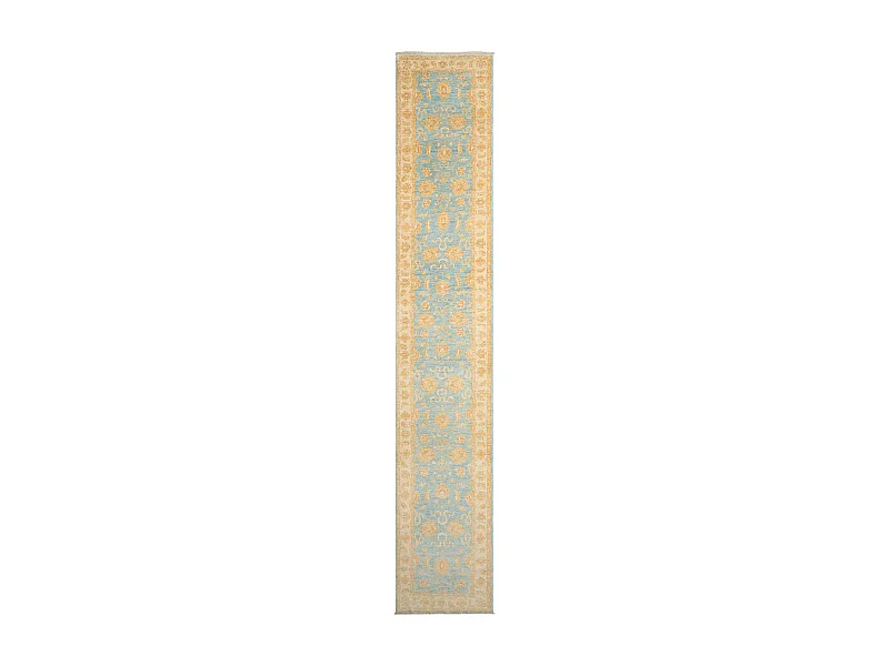 Läufer-Wollteppich 75x444 Beige Kaizar