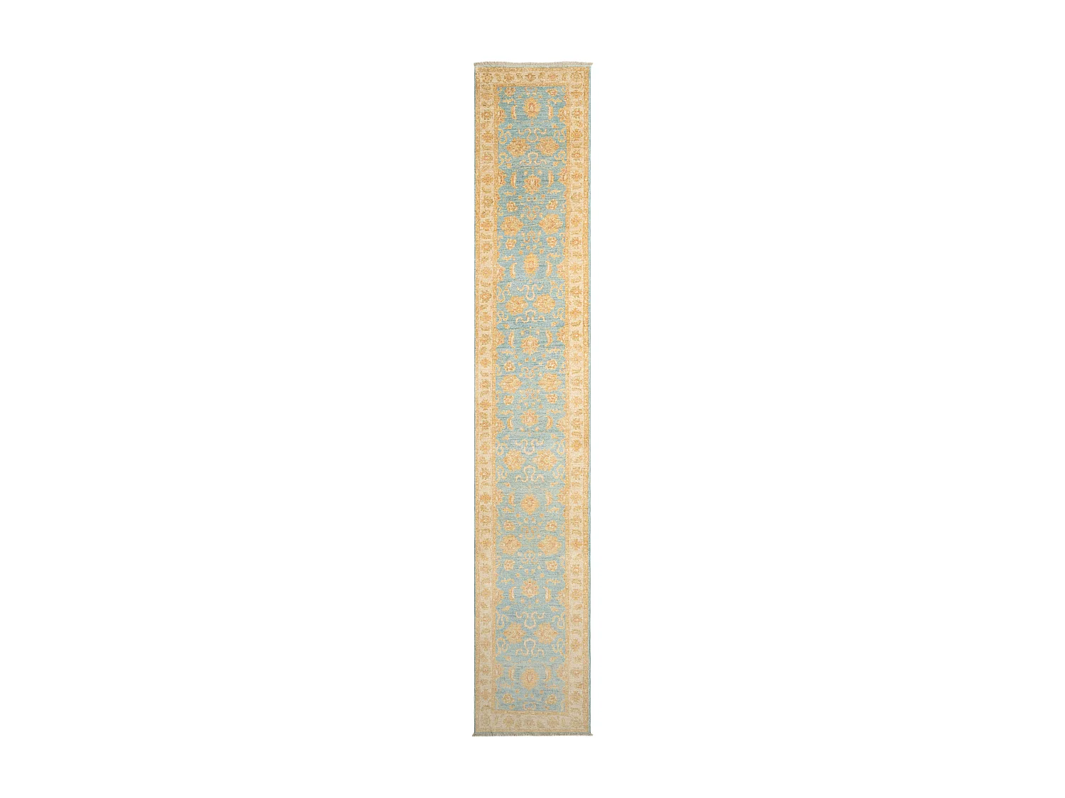 Läufer-Wollteppich 75x444 Beige Kaizar