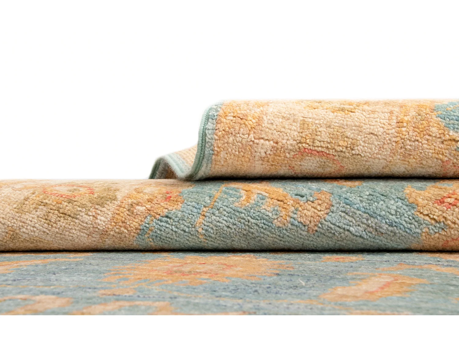 Läufer-Wollteppich 75x444 Beige Kaizar