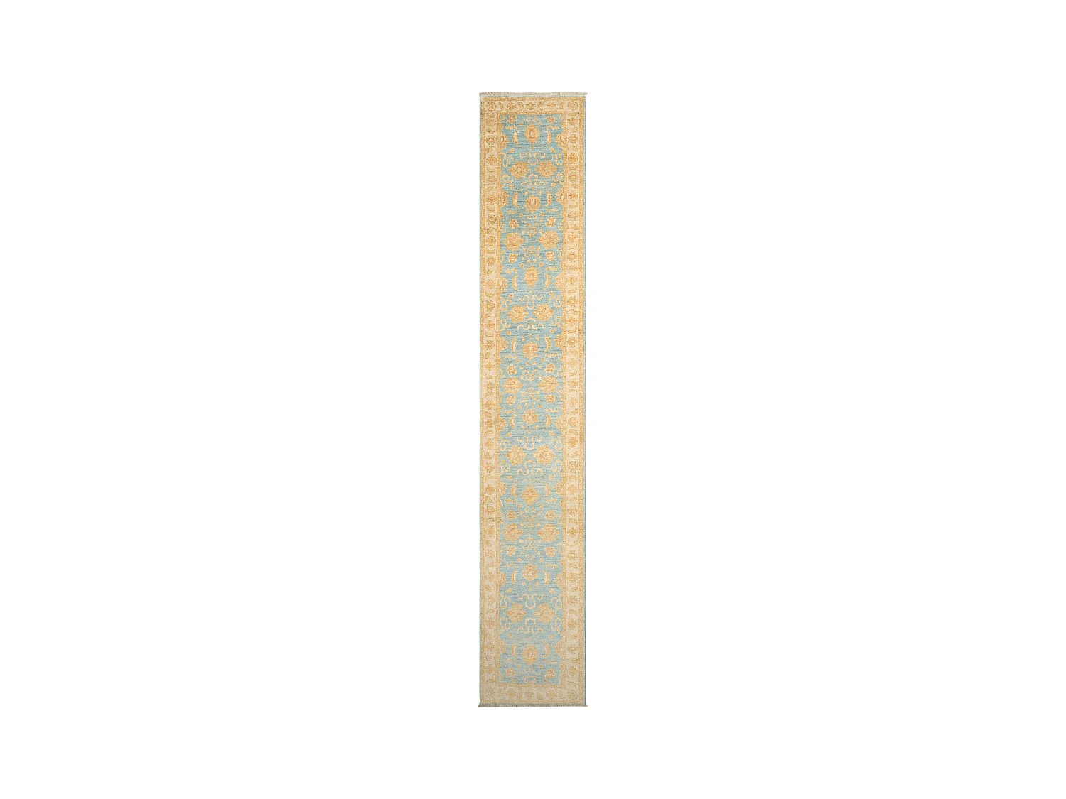 Tapis de couloir en laine 75x444 beige Kaizar