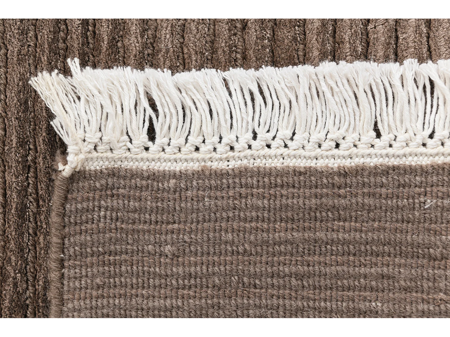 Läufer-Wollteppich 79x201 Braun Darya