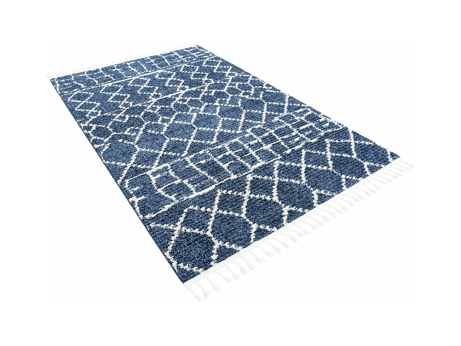 Hoogpolig tapijt 245x160 Blauw Frauenfeld Diamond