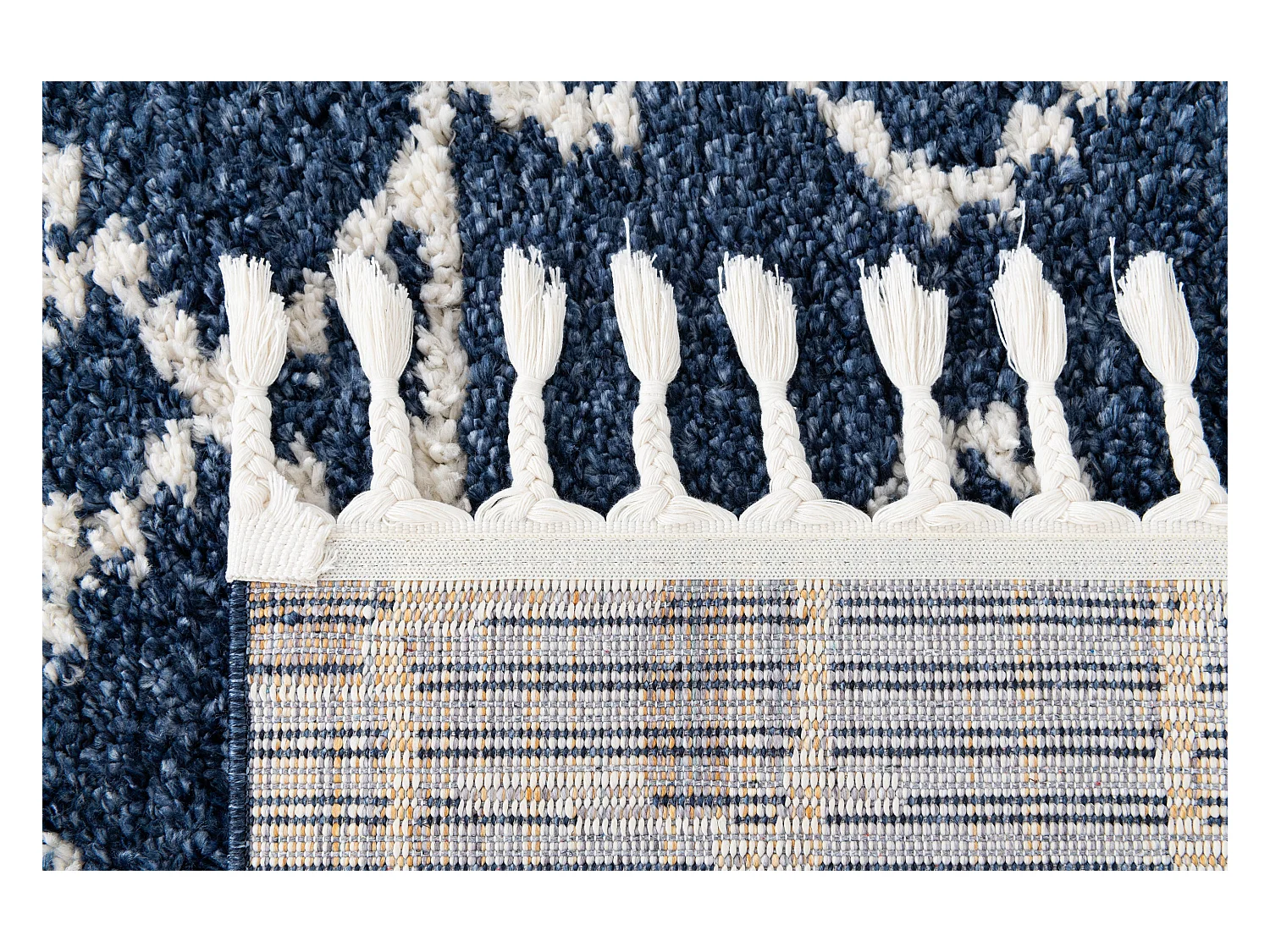 Hoogpolig tapijt 245x160 Blauw Frauenfeld Diamond