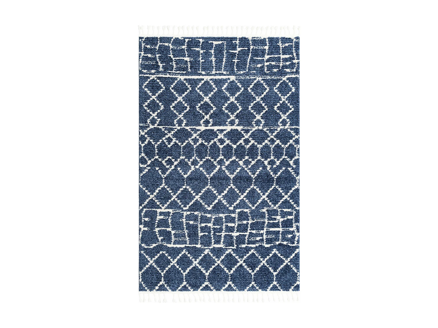 Tapis shaggy 160x245 Bleu Frauenfeld Diamond