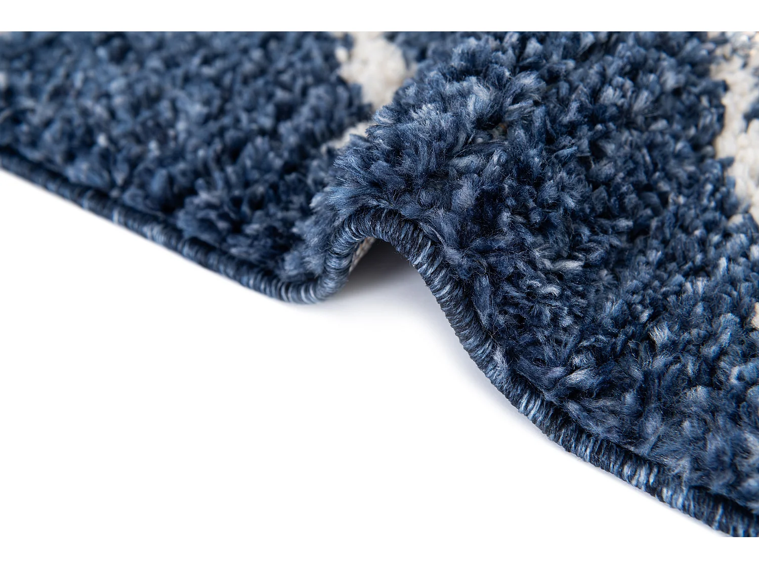 Tapis shaggy 160x245 Bleu Frauenfeld Diamond