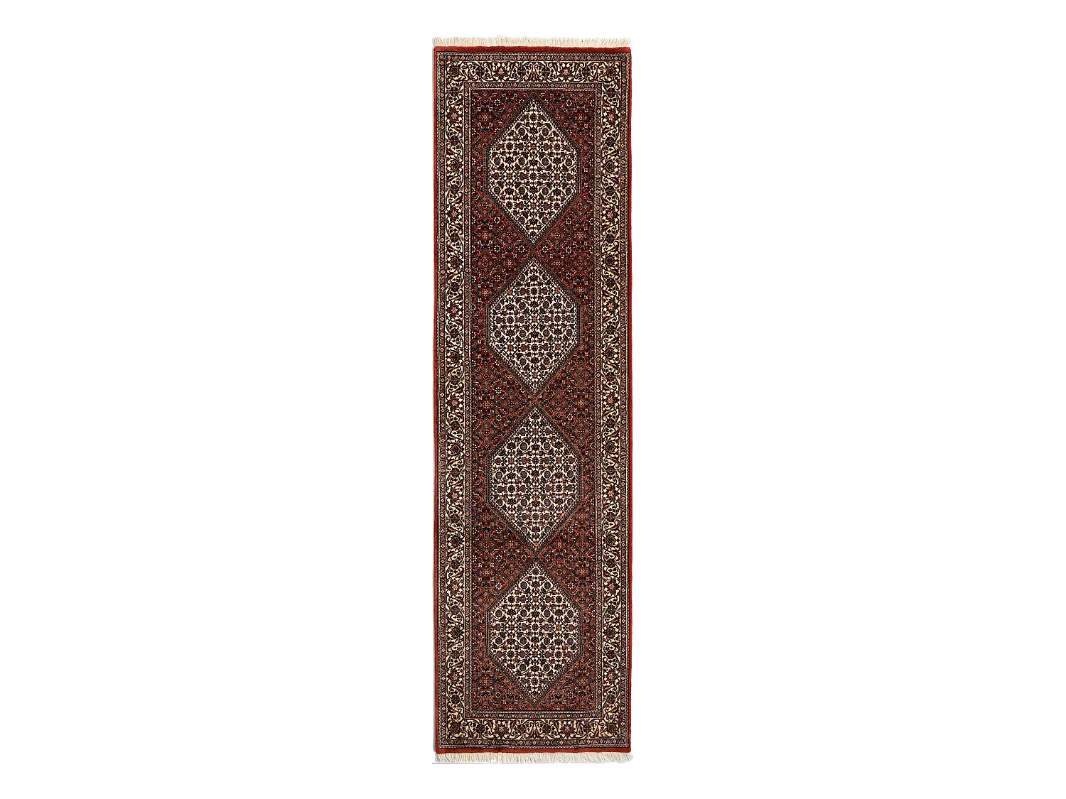 Tapis de couloir en laine 81x300 rouge Bidjar