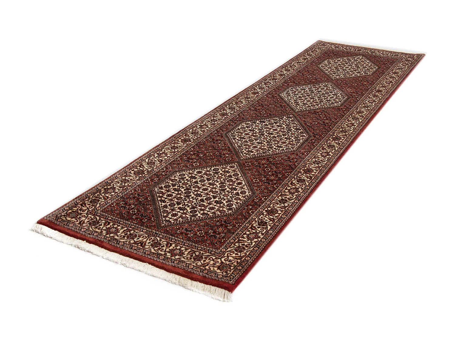 Tapis de couloir en laine 81x300 rouge Bidjar