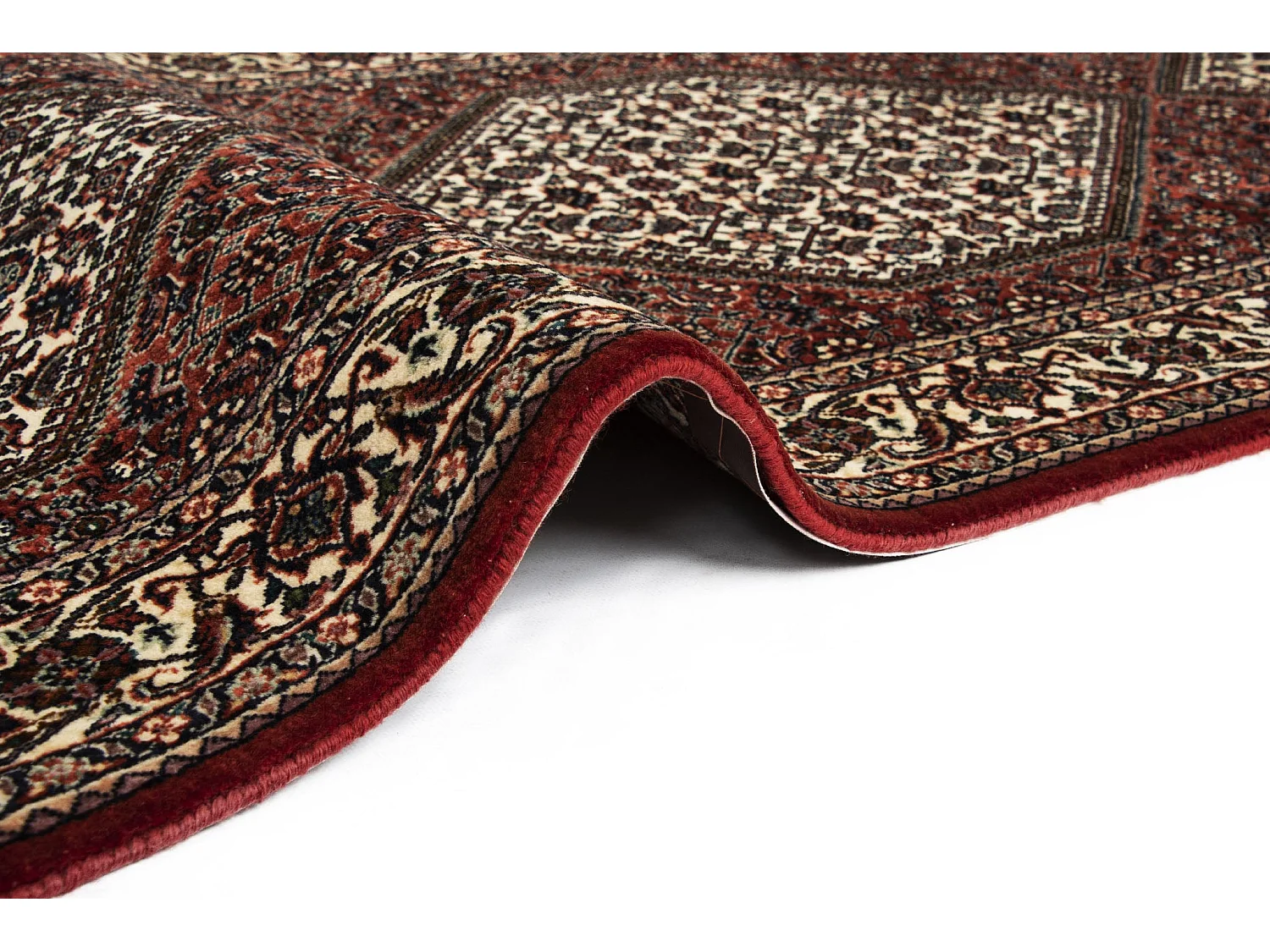 Tapis de couloir en laine 81x300 rouge Bidjar