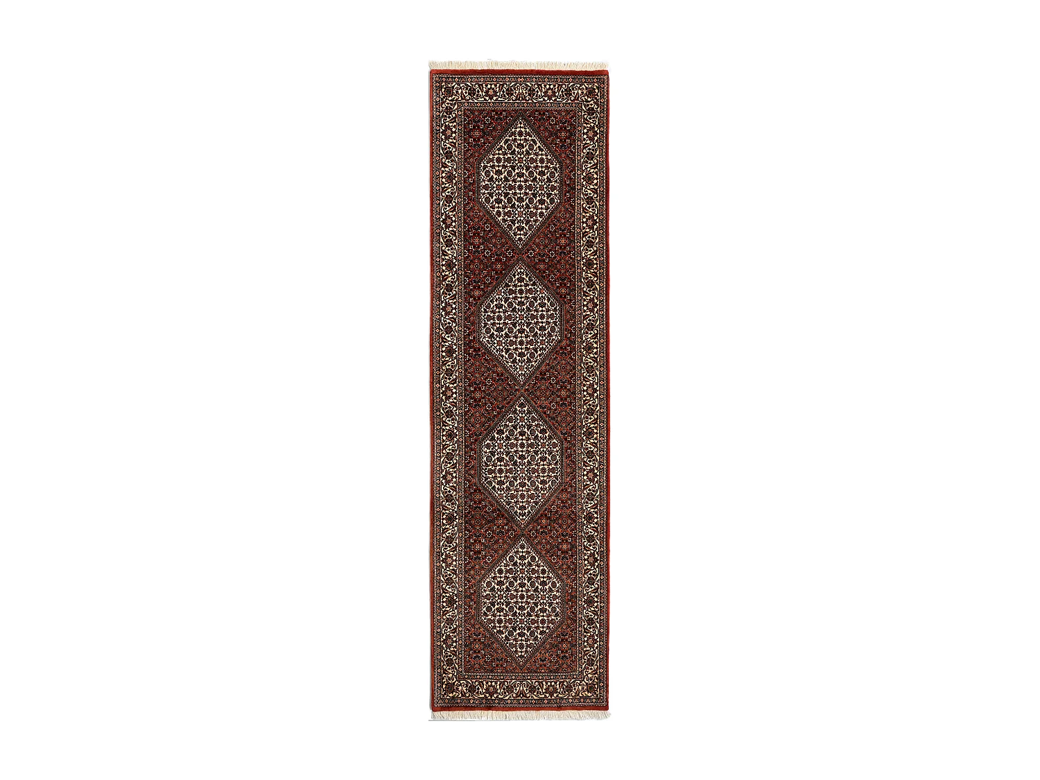 Tapis de couloir en laine 81x300 rouge Bidjar