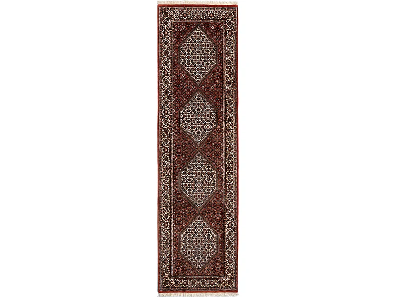 Tapis de couloir en laine 81x300 rouge Bidjar