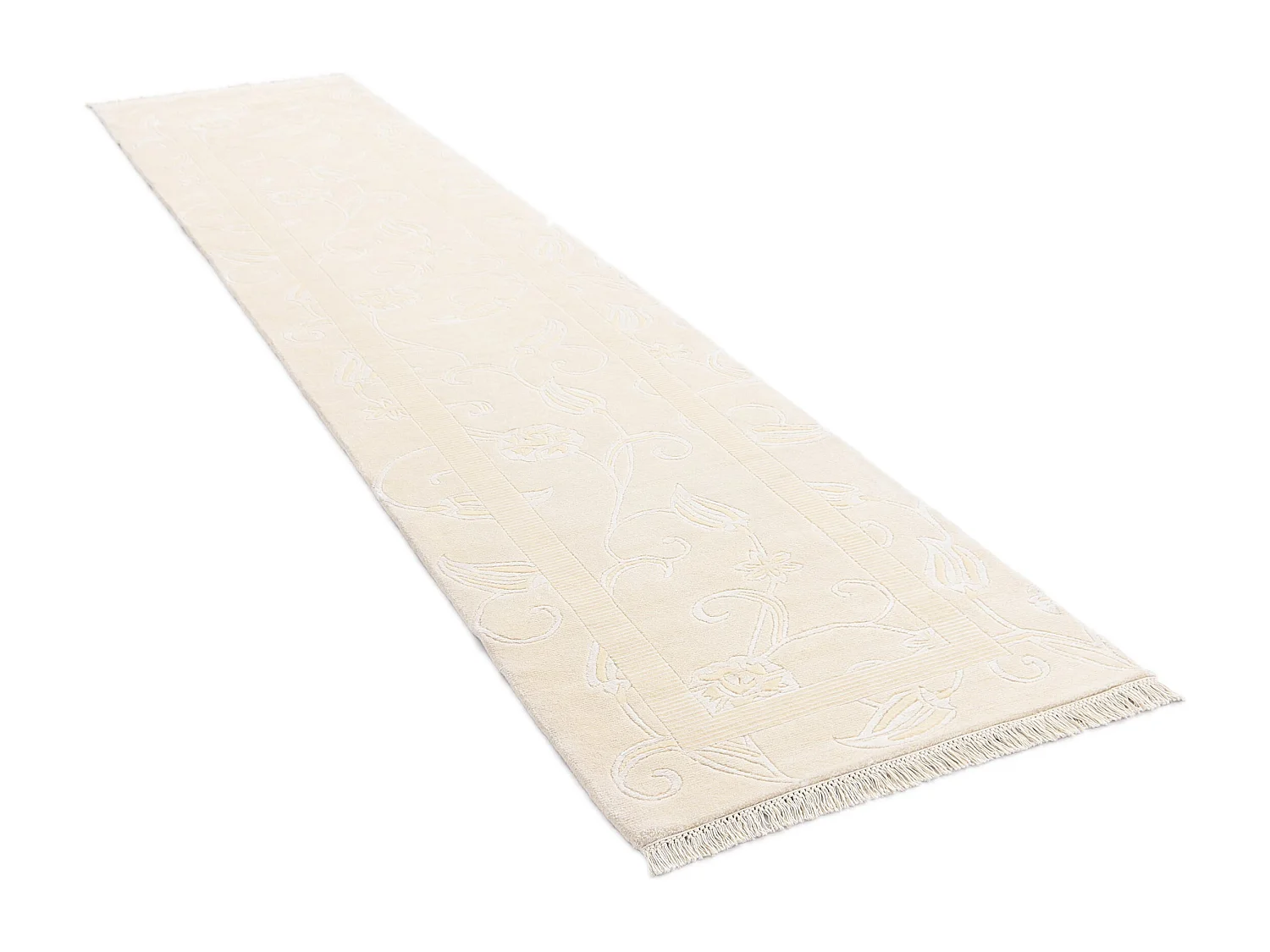 Tappeto per corridoio in lana 89x394 beige Darya