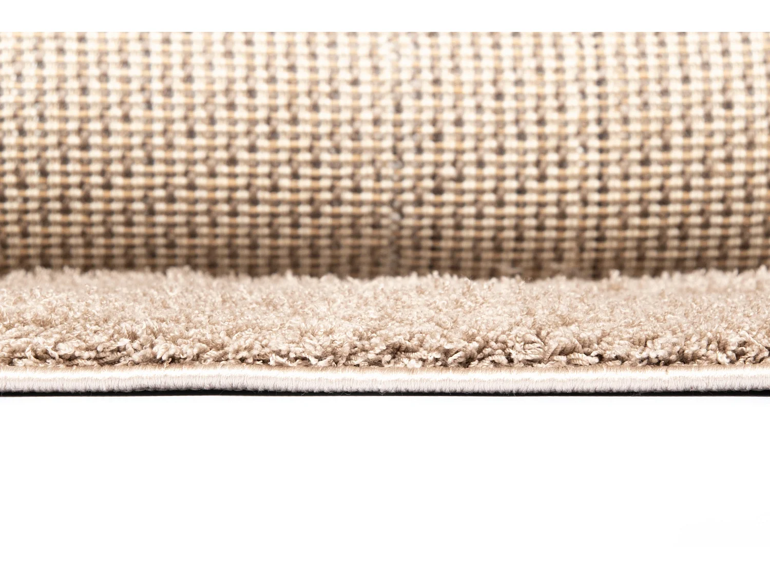 Tapis shaggy 240x240 beige Luzern