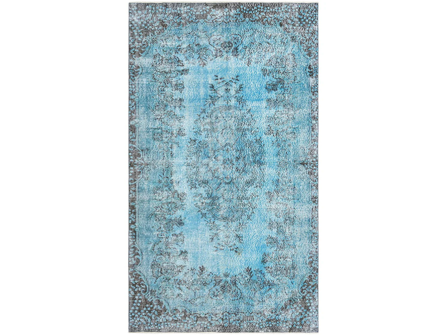 Tappeto in lana 163x279 Blu Ultra Vintage