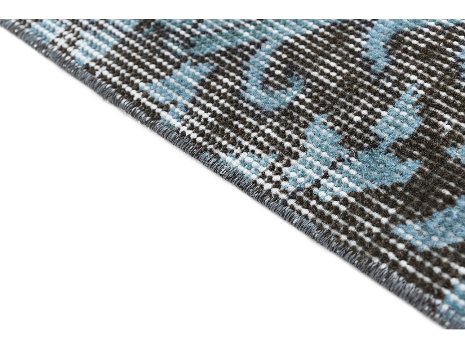 Tappeto in lana 163x279 Blu Ultra Vintage