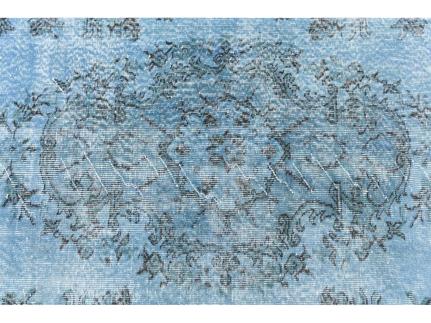 Tappeto in lana 163x279 Blu Ultra Vintage