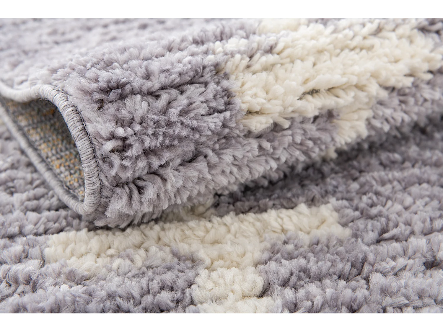 Tapis shaggy 80x305 gris Frauenfeld Rood