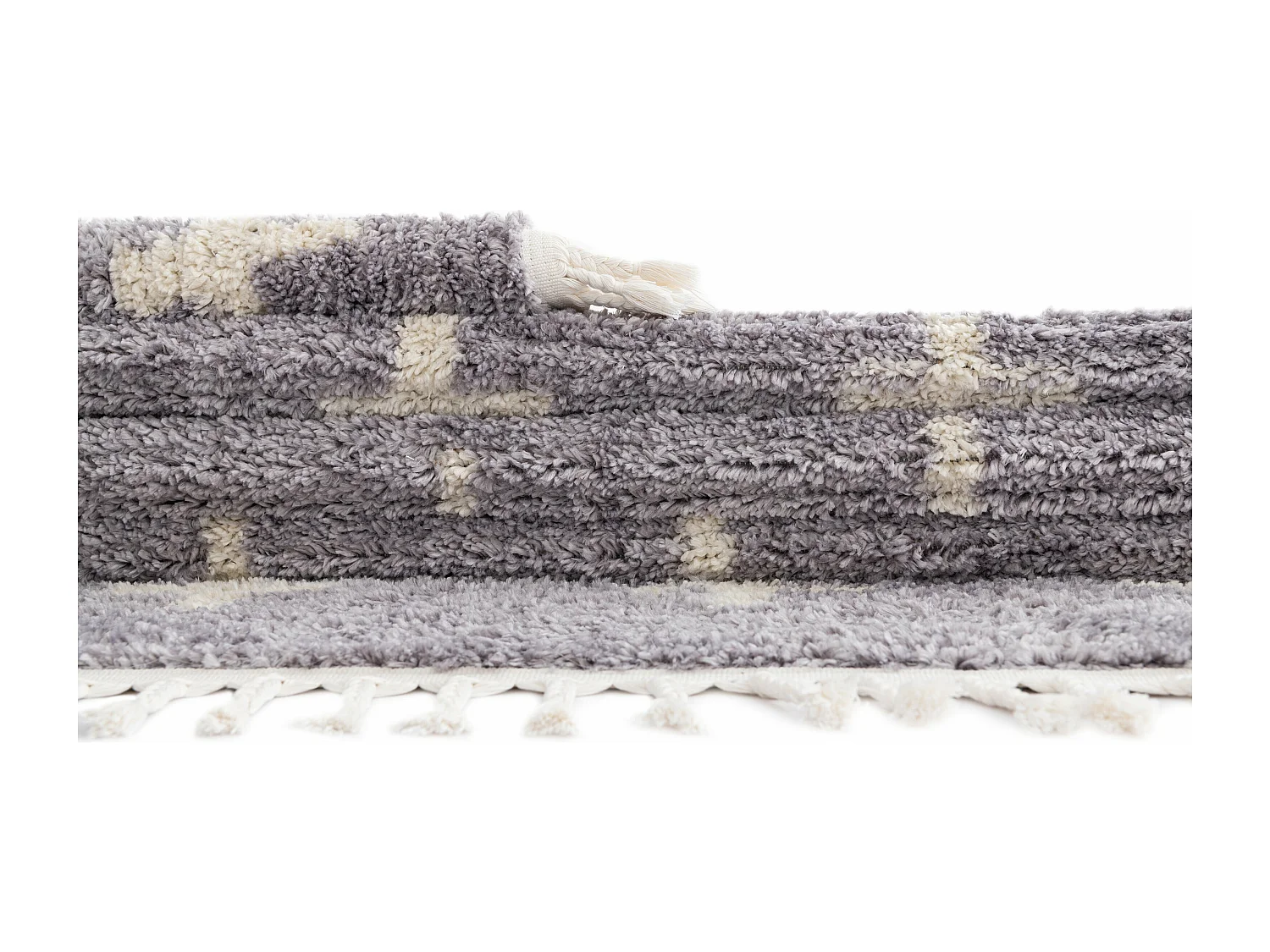 Tapis shaggy 80x305 gris Frauenfeld Rood