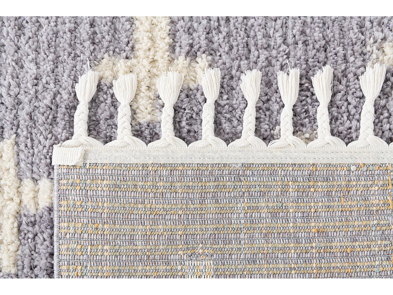 Tapis shaggy 80x305 gris Frauenfeld Rood