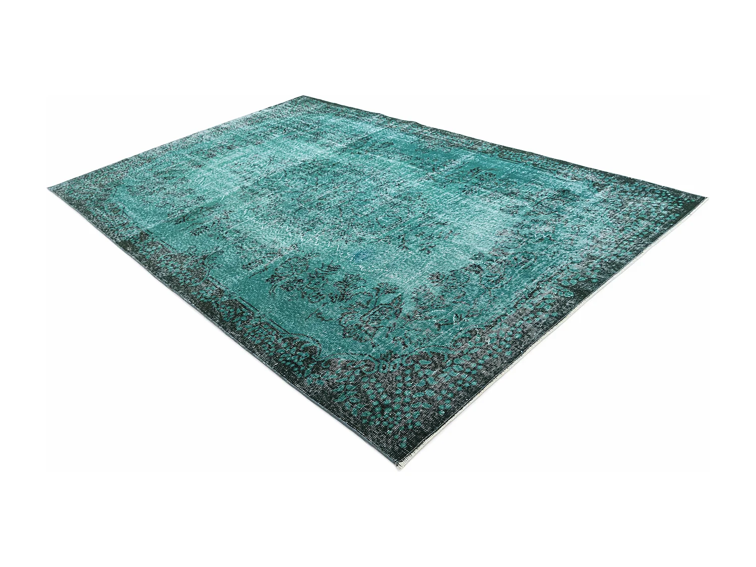 Wollteppich 185x290 Türkis Ultra Vintage