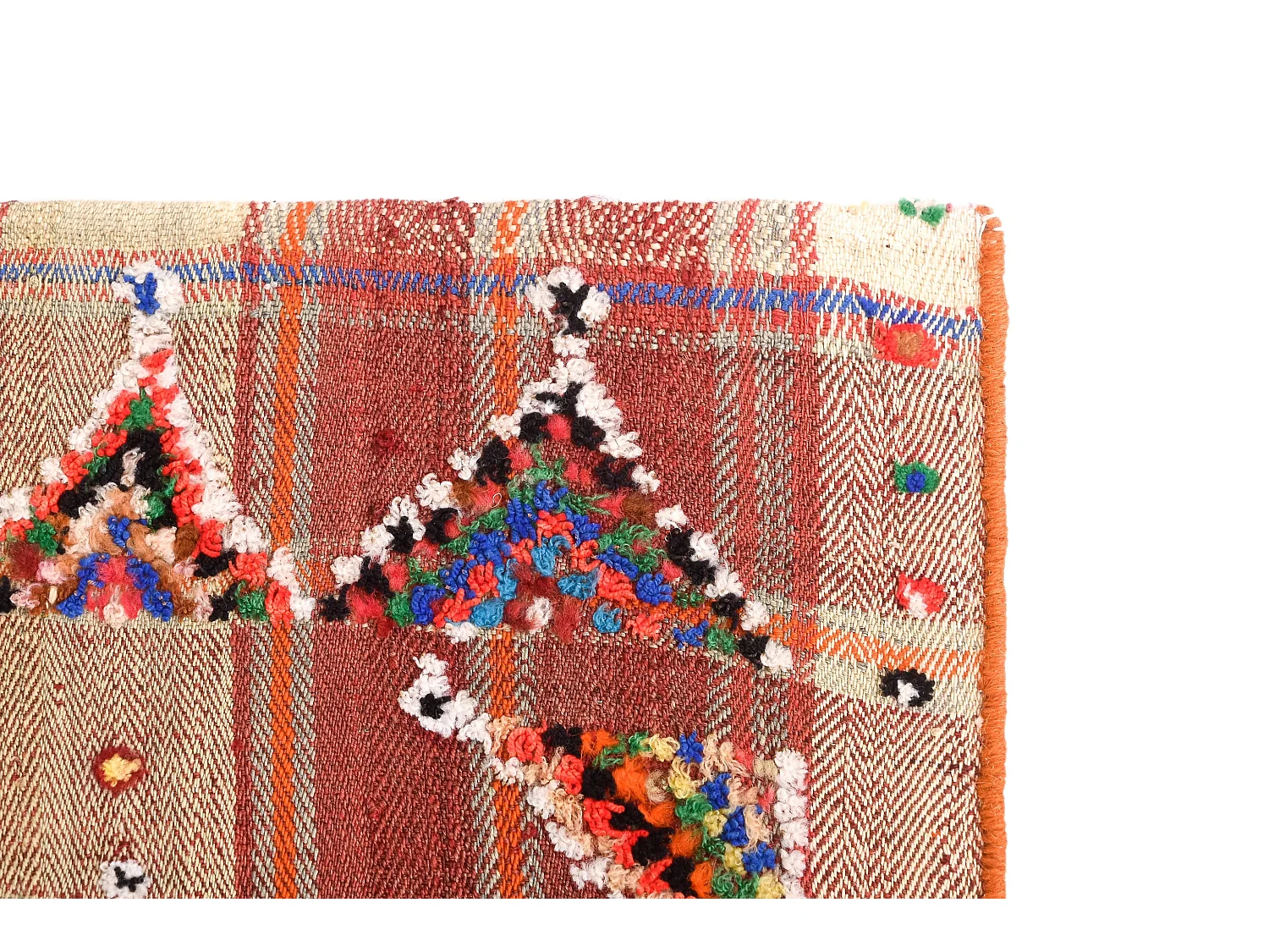 Tapis de laine 154x252 orange Jajim