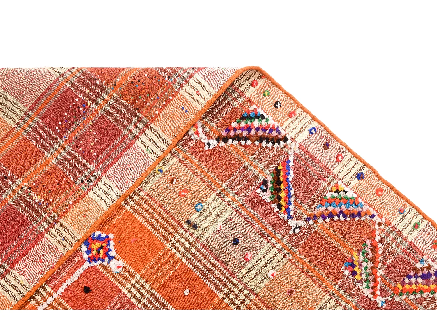 Tapis de laine 154x252 orange Jajim