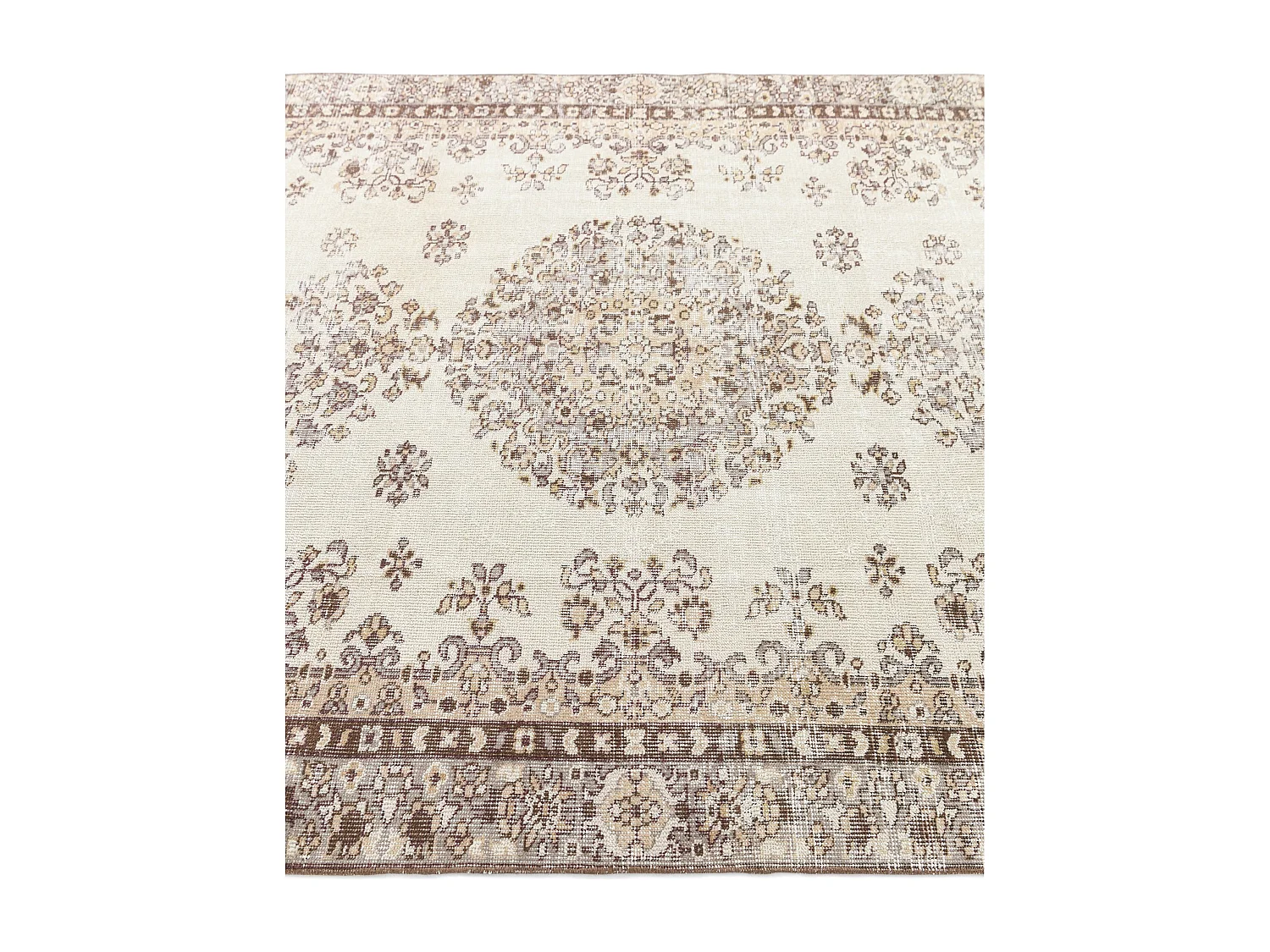 Wollteppich 160x264 Beige Ultra Vintage