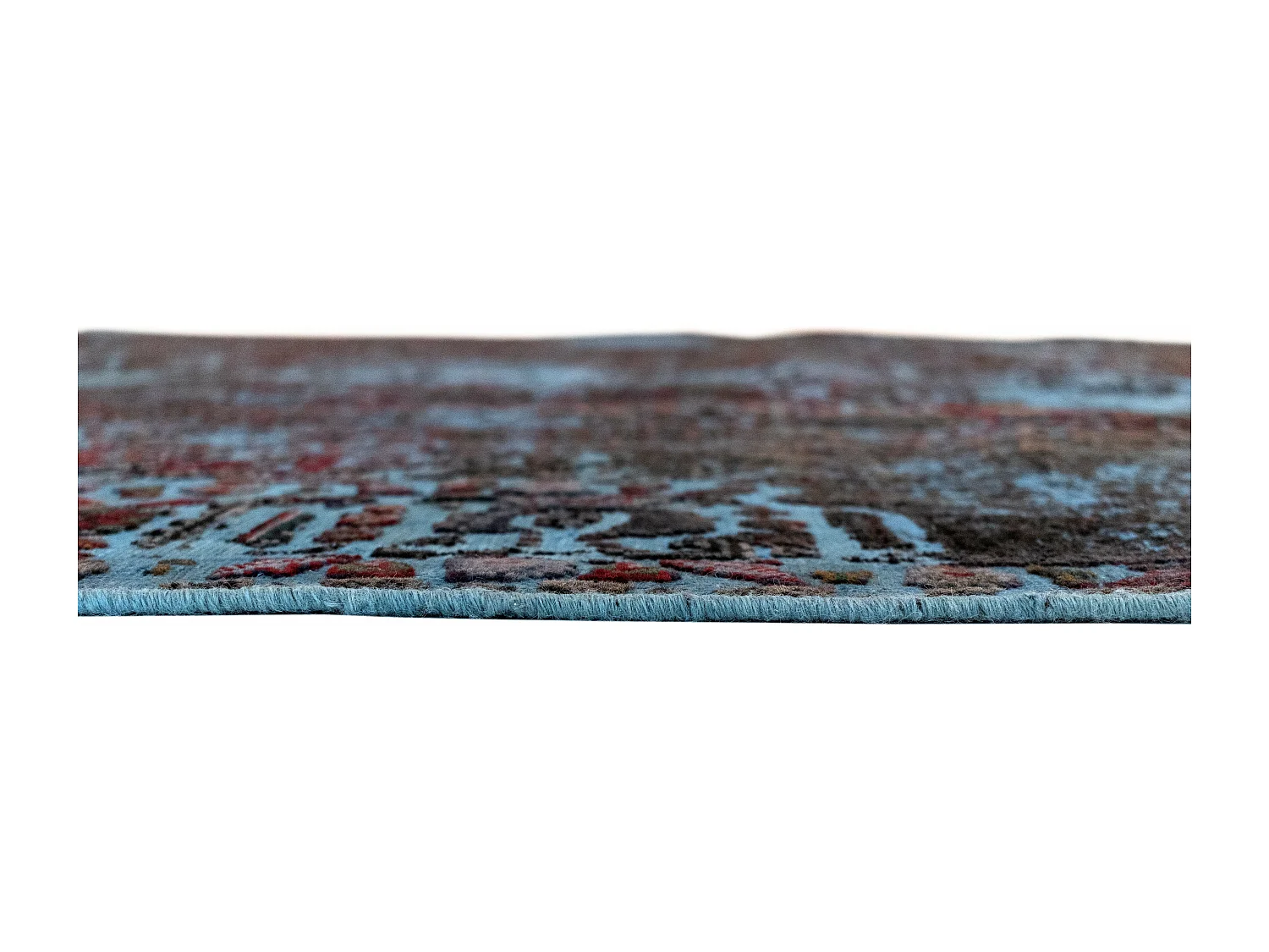 Tapis de laine 204x291 Bleu Vintage Royal