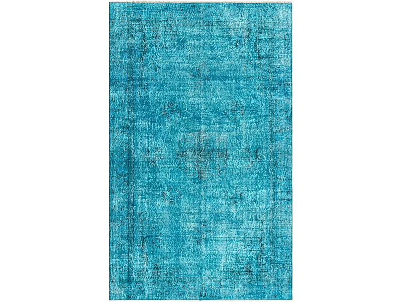 Wollteppich 155x254 Türkis Ultra Vintage