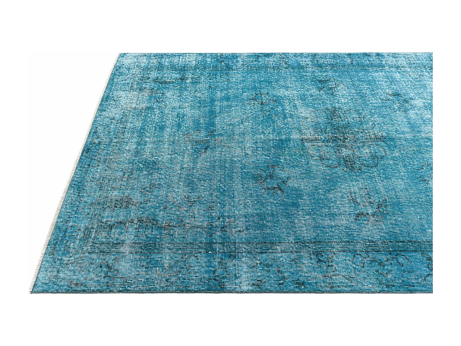 Tapis de laine 155x254 turquoise Ultra Vintage