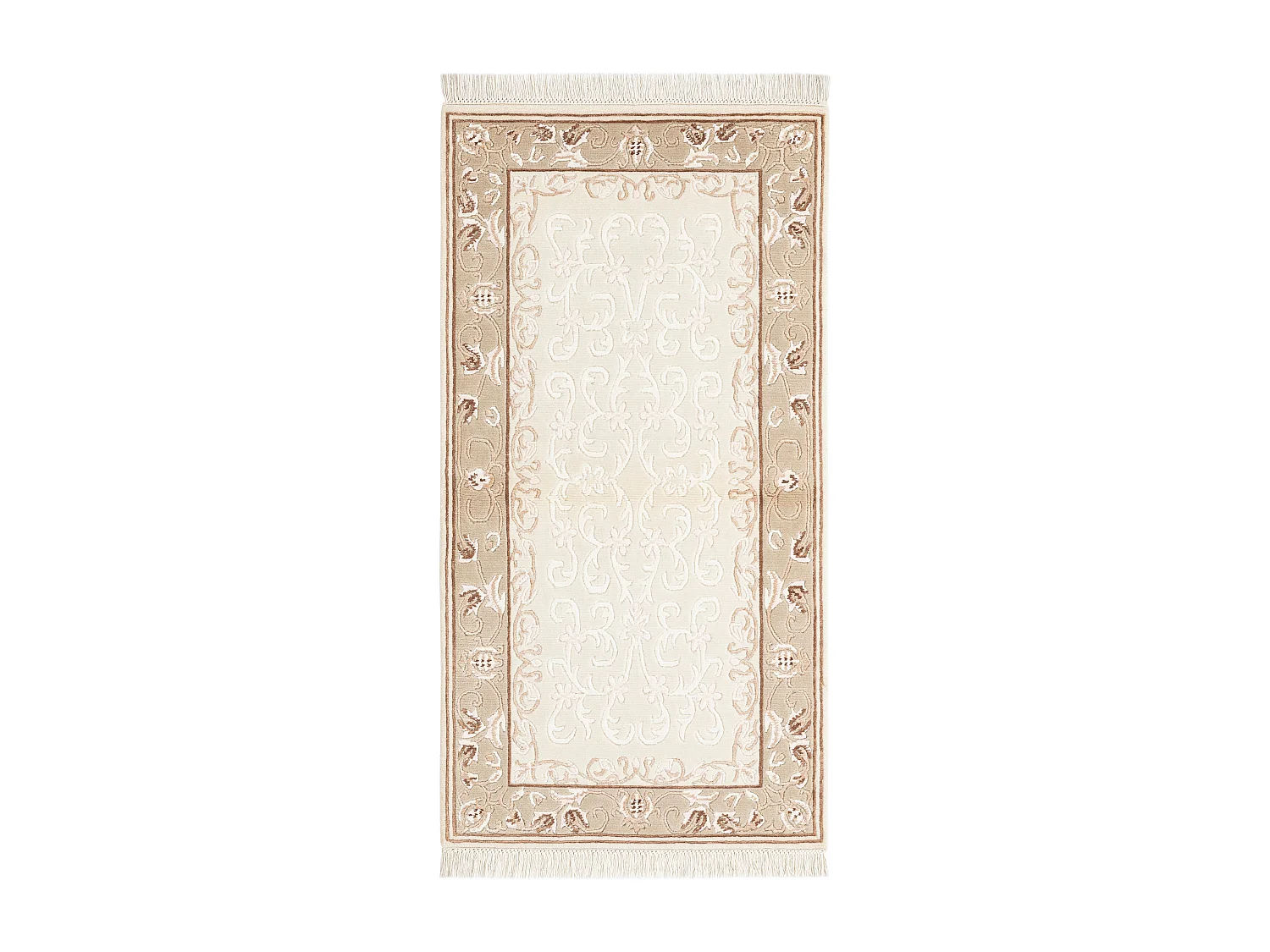 Tapis de laine 79x152 beige Darya