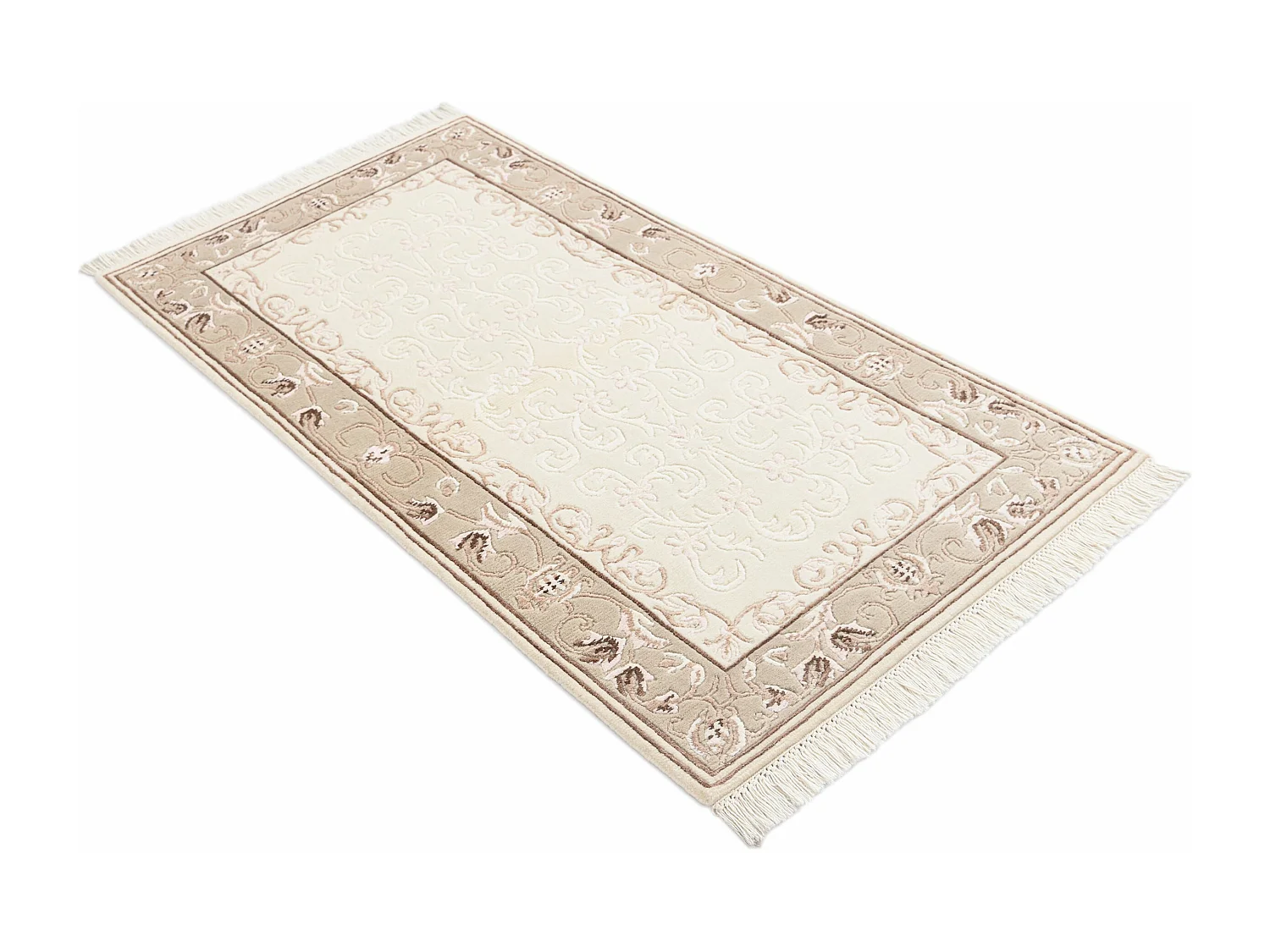 Tapis de laine 79x152 beige Darya