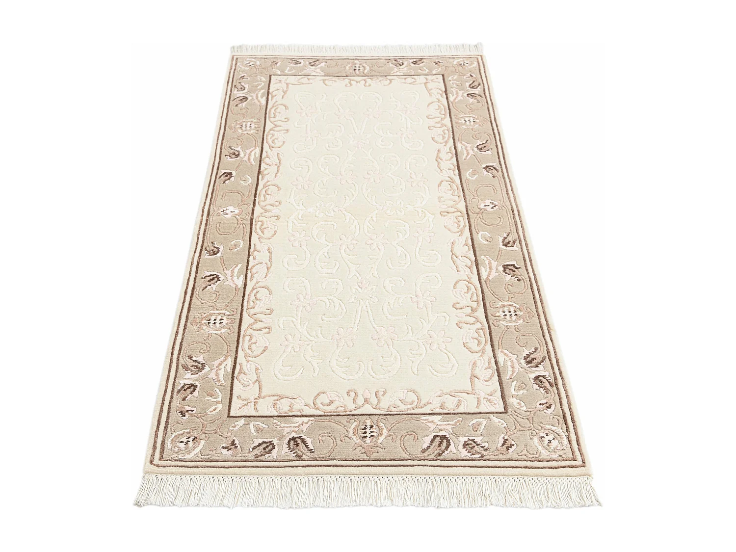 Tapis de laine 79x152 beige Darya