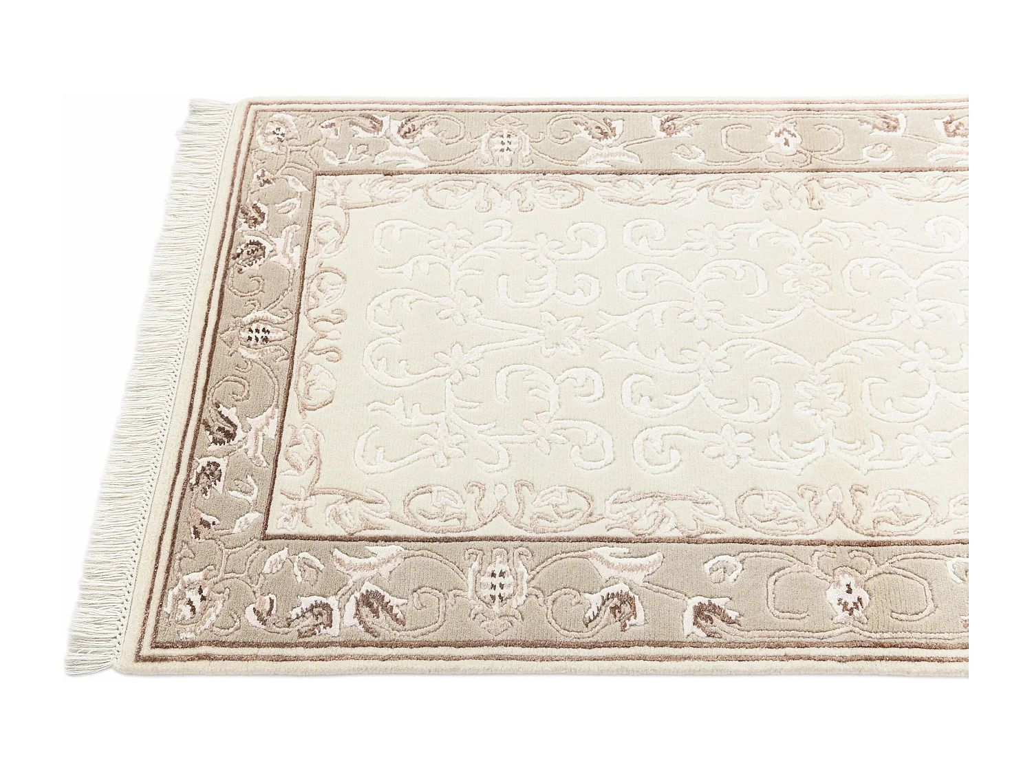 Tapis de laine 79x152 beige Darya