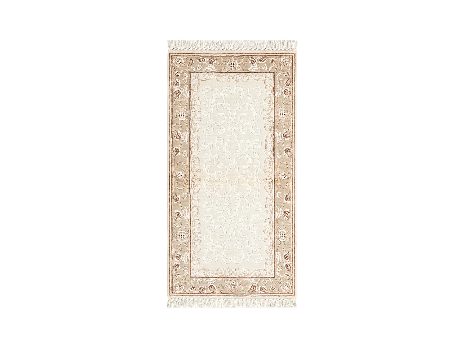 Tapis de laine 79x152 beige Darya