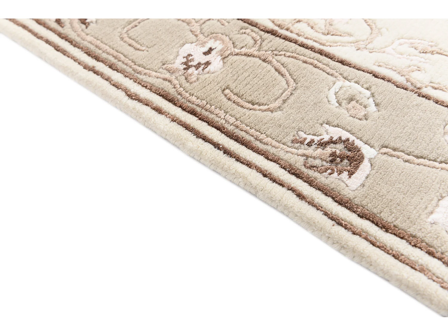 Tapis de laine 79x152 beige Darya