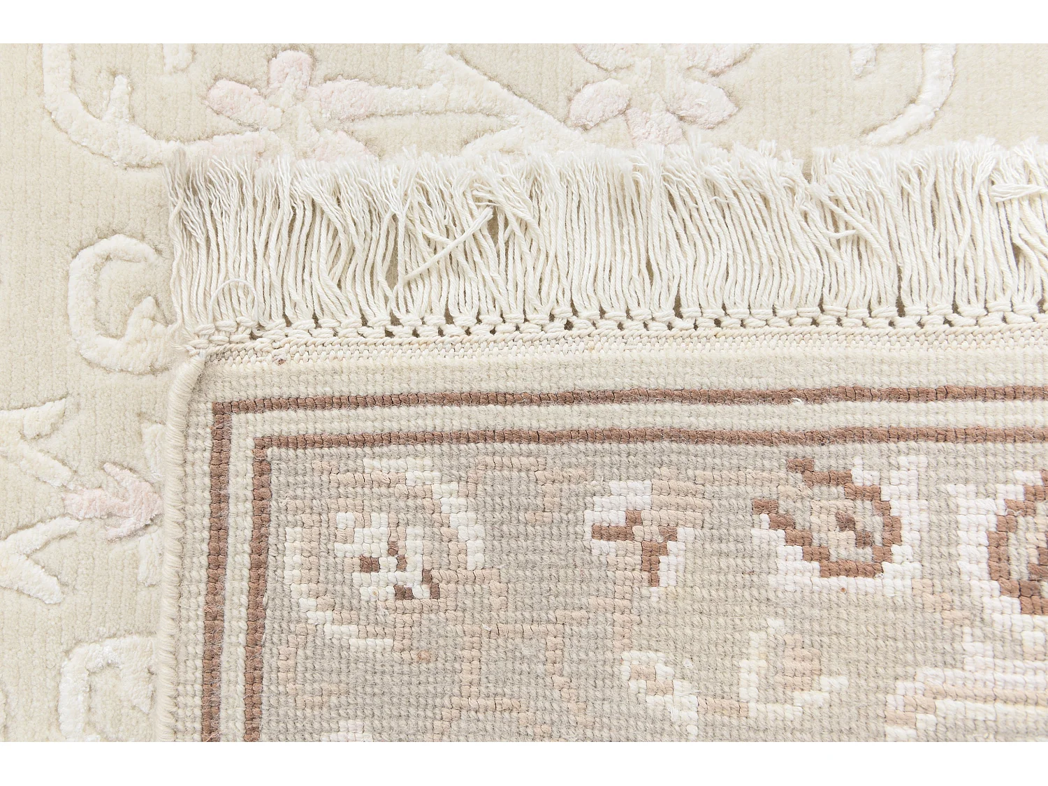 Tapis de laine 79x152 beige Darya