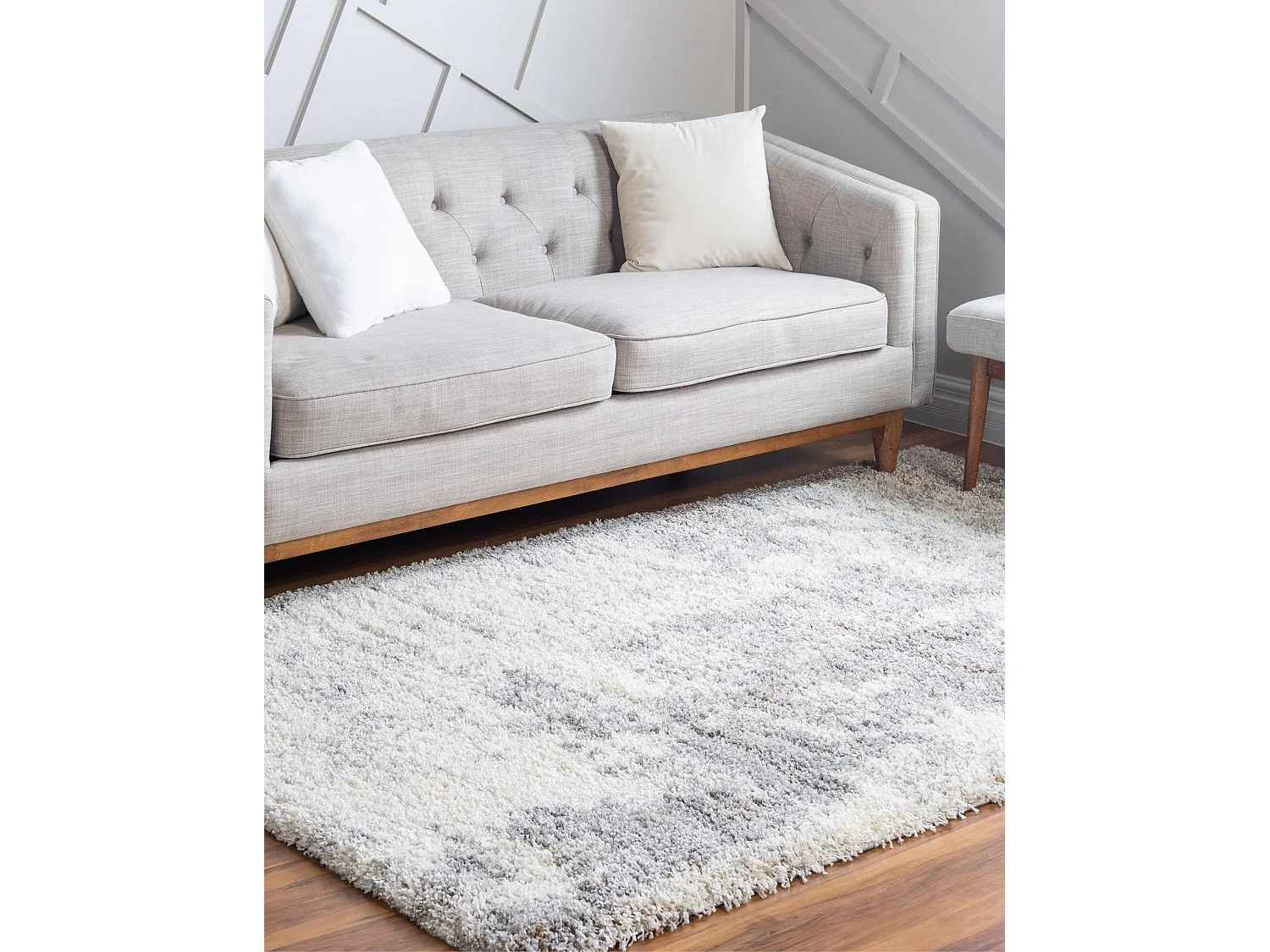 Hoogpolig tapijt 365x275 Beige - Bruin Lachen Haze