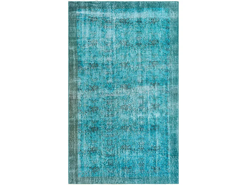 Wollteppich 140x241 Blau Ultra Vintage