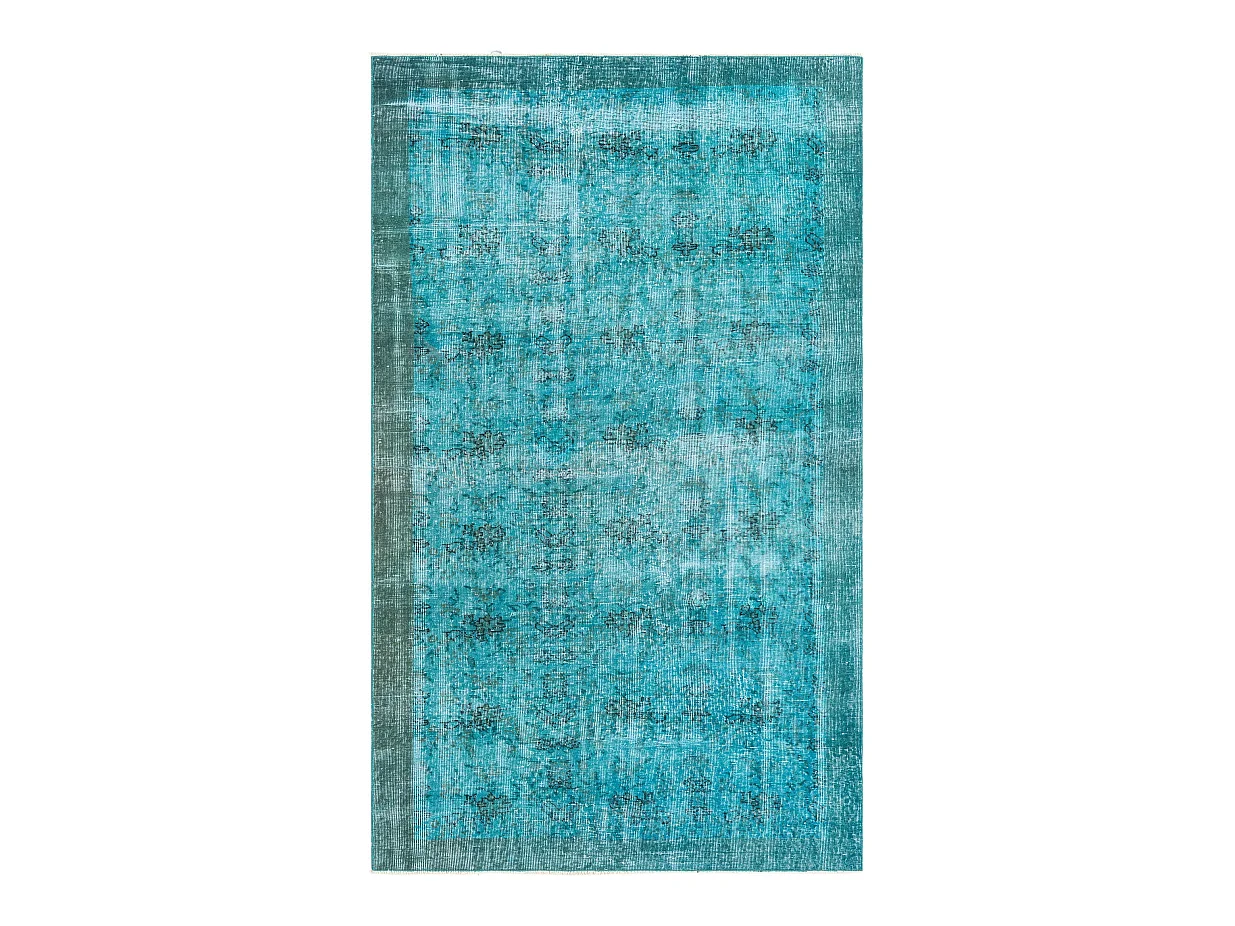 Tapis de laine 140x241 Bleu Ultra Vintage