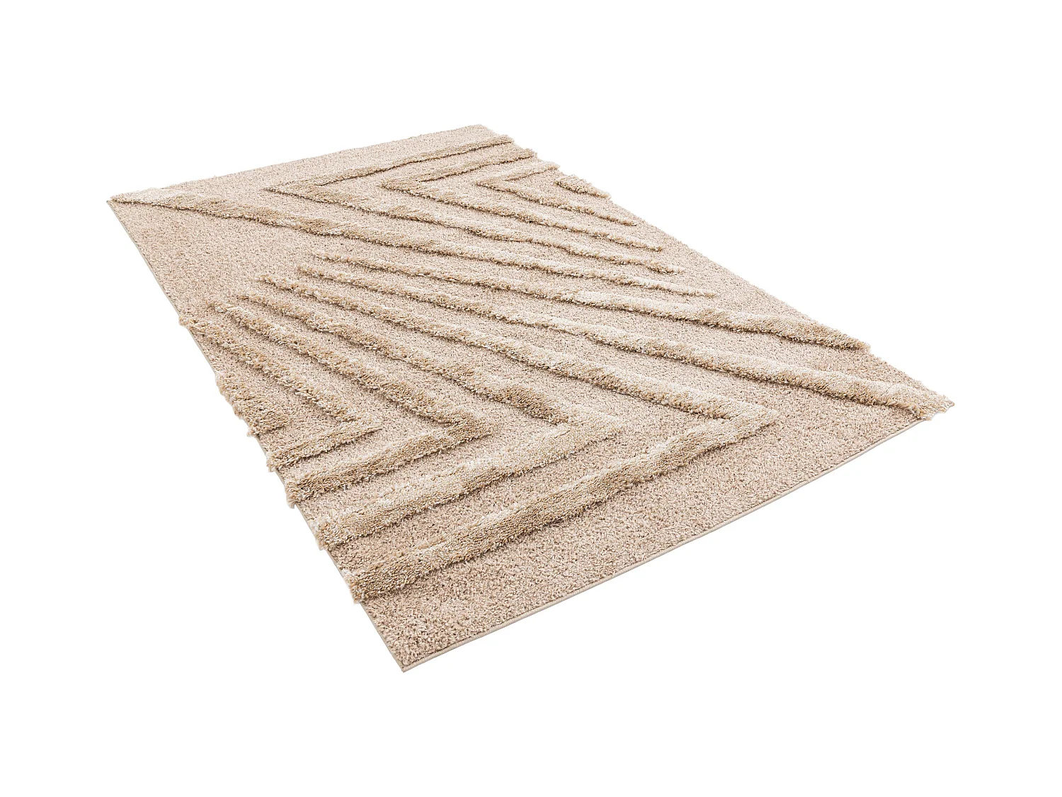 Hoogpolig tapijt 245x160 Bruin Thun Avis