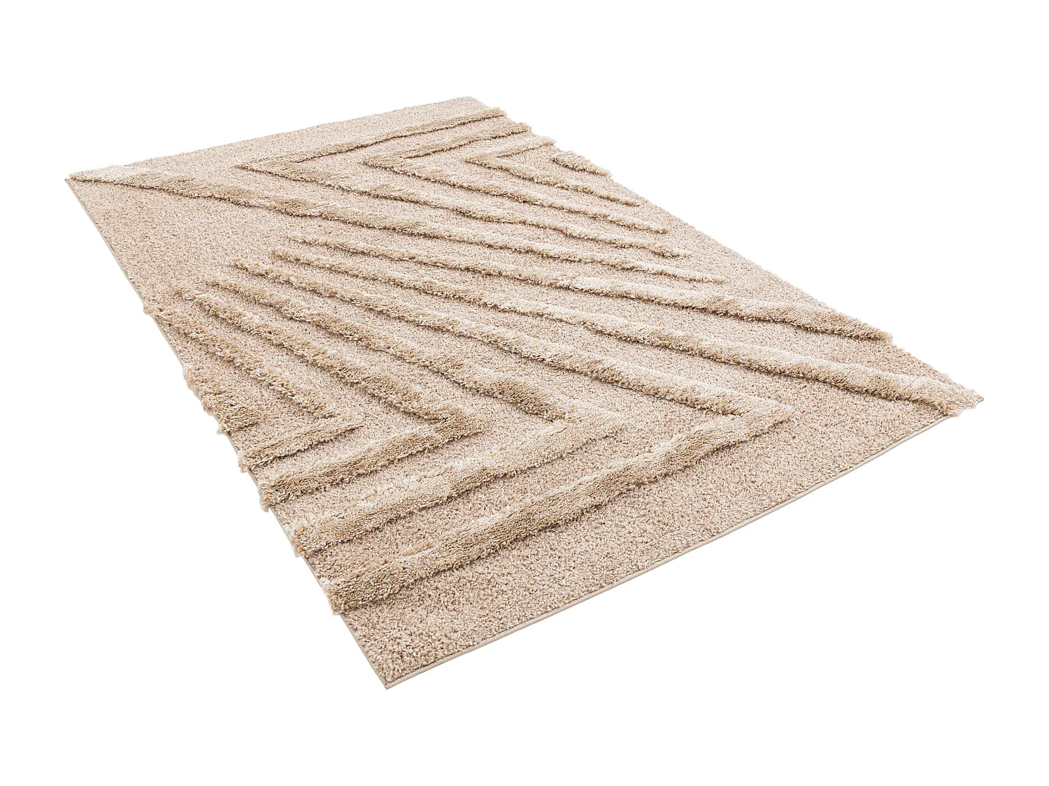 Hoogpolig tapijt 245x160 Bruin Thun Avis