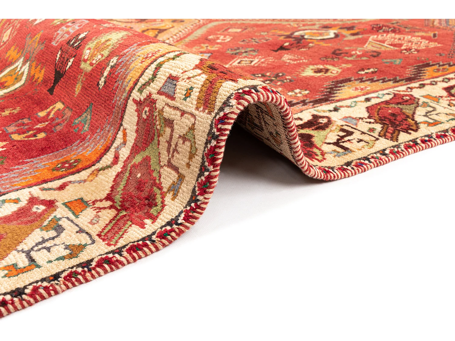 Tapis de laine 172x282 rouge Ghashghai