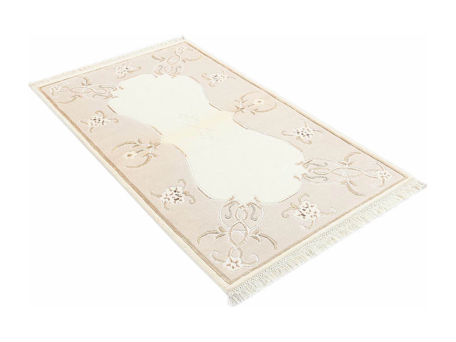 Tapis de laine 84x147 beige Darya