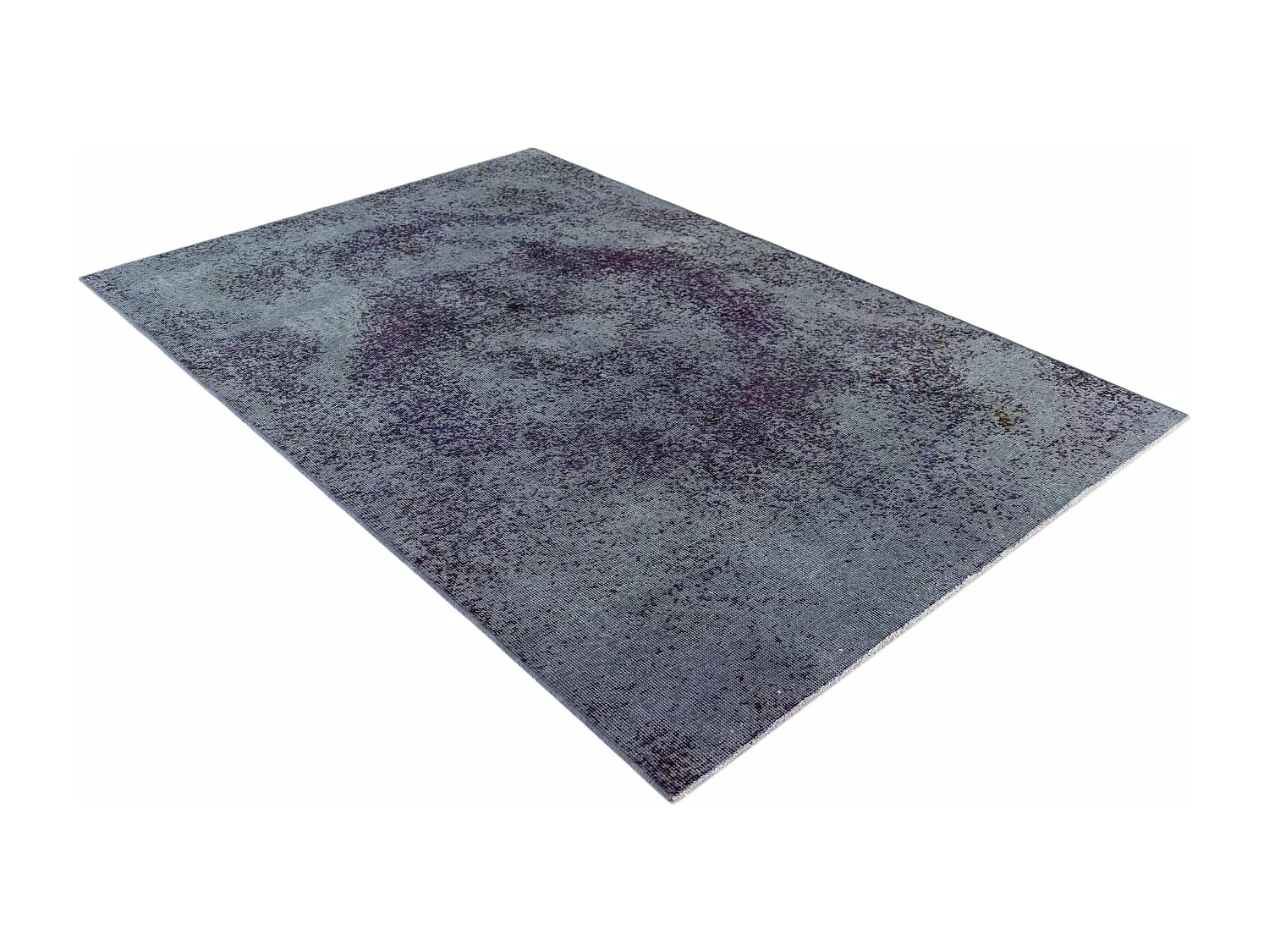 Tapis de laine 128x190 Bleu Vintage Royal