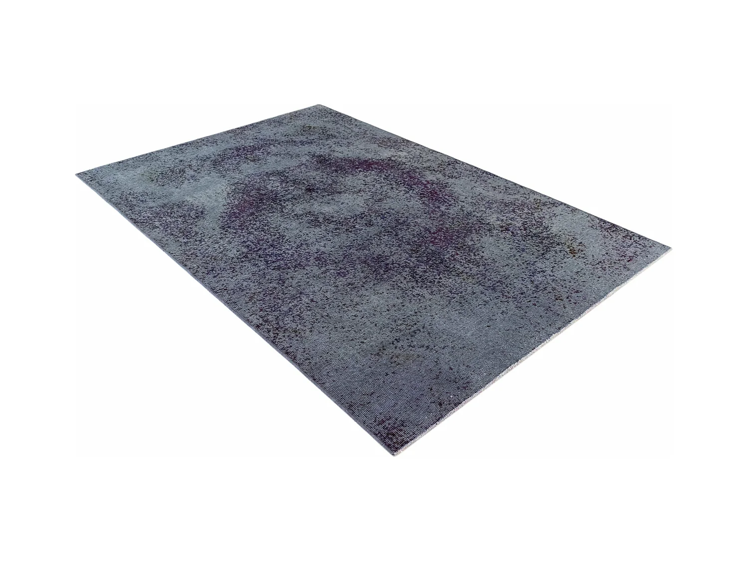 Tapis de laine 128x190 Bleu Vintage Royal