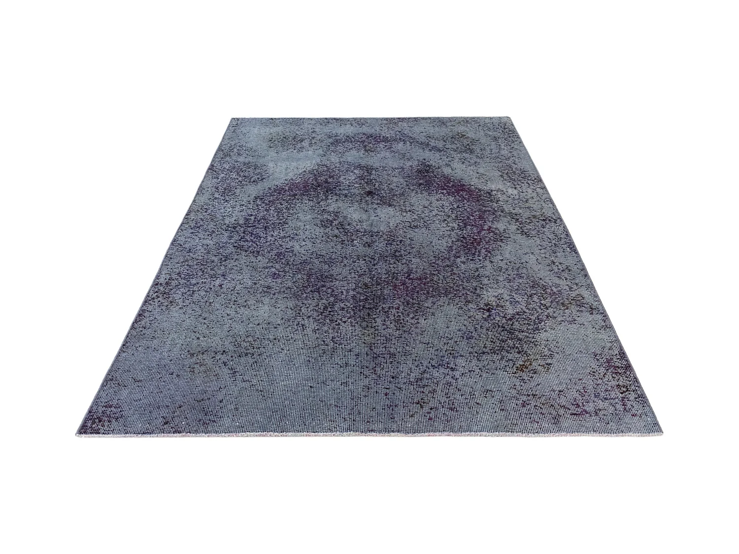 Tapis de laine 128x190 Bleu Vintage Royal